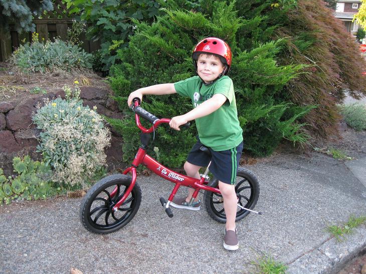 6 year old on Go Glider Balance Bike