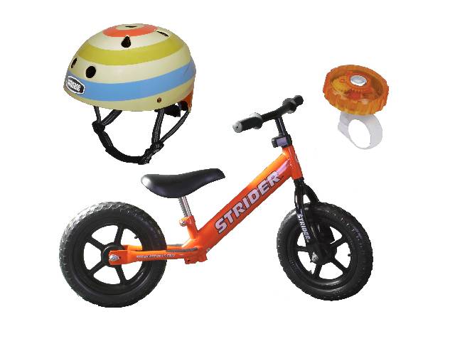 balance bike and nutcase helmet