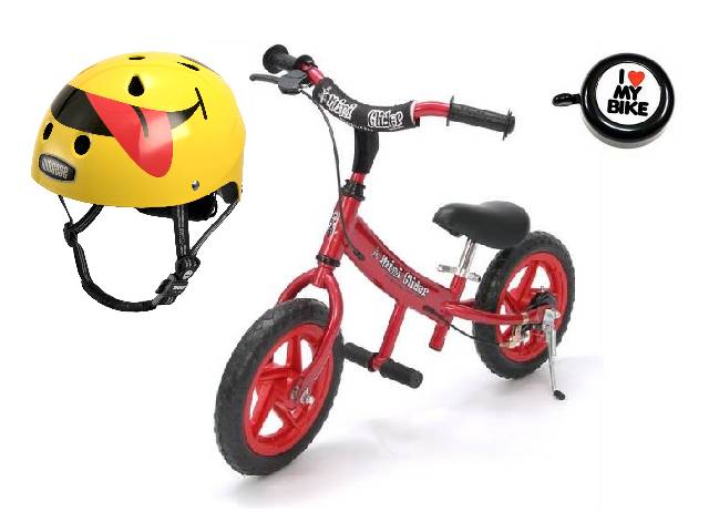 Balance bike and nutcae helmet combo